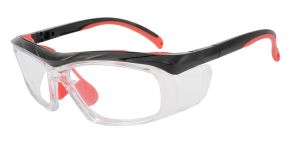 Fusion Plano  Prescription Safety Glasses Red - ANSI Z87.1 Certified Stamped
