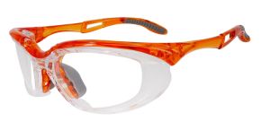 Fusion Toledo  Prescription Safety Glasses Orange - ANSI Z87.1 Certified Stamped 