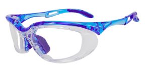 Fusion Toledo  Prescription Safety Glasses Blue - ANSI Z87.1 Certified Stamped