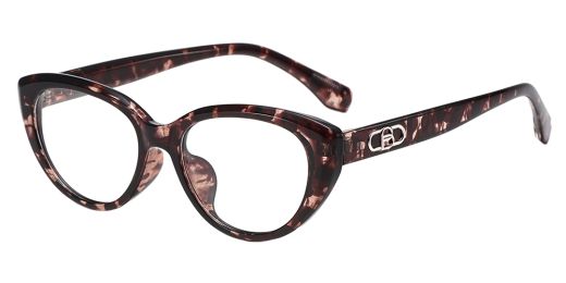 Aberdeen Cat Eye Prescription Glasses  - Spring Hinge Eyeglasses - Super Light TR90 Frame