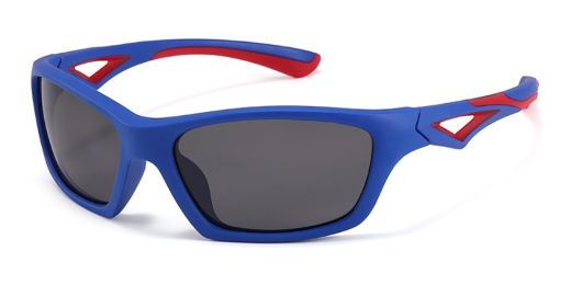 Olivia Blue Prescription Sports Goggles For Kids - Bendable Impact Resistant  - Youth Soccer, Football, Basketball, Baseball Glasses 