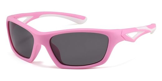Olivia Pink Prescription Sports Goggles For Kids - Bendable Impact Resistant  - Youth Soccer, Football, Basketball, Baseball Glasses 