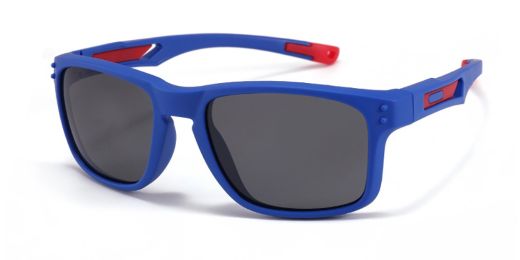 Noah Blue Prescription Sports Goggles For Kids - Bendable Impact Resistant  - Youth Soccer, Football, Basketball, Baseball Glasses 