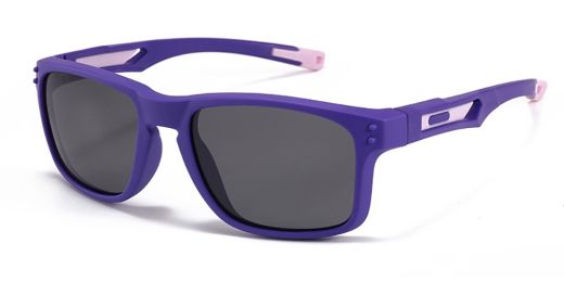 Noah Purple Prescription Sports Goggles For Kids - Bendable Impact Resistant  - Youth Soccer, Football, Basketball, Baseball Glasses 
