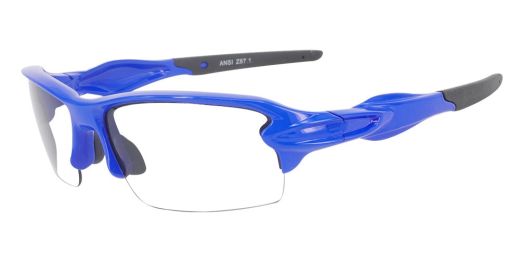 Matrix S713  Blue Prescription Safety Glasses ANSI Z87.1 -  Industrial, Construction or Tactical