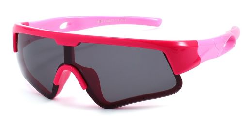 Liam Red Prescription Sports Goggles For Kids - Bendable Impact Resistant  - Youth Soccer, Football, Basketball, Baseball Glasses 