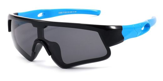 Liam Black Blue Small Prescription Sports Goggles For Kids and Adult - Bendable Impact Resistant  - Youth Soccer, Football, Basketball, Baseball Glasses 
