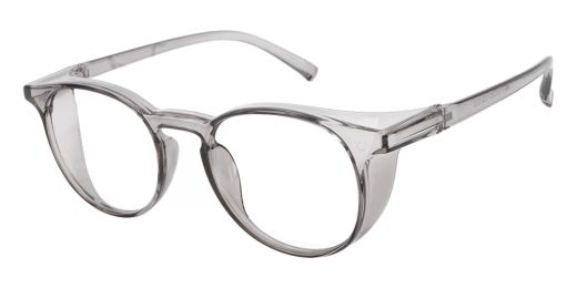 Fusion Seattle Prescription Safety Glasses Grey -- Best Protective Eyewear For Doctors, Nurses or Office Workers