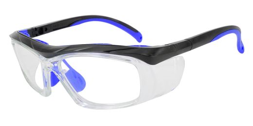 Fusion Plano  Prescription Safety Glasses Blue - ANSI Z87.1 Certified Stamped