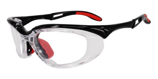 Fusion Toledo  Prescription Safety Glasses Black - ANSI Z87.1 Certified Stamped