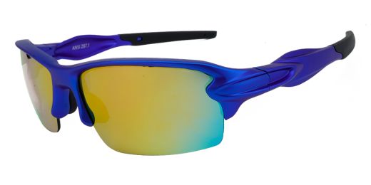 Matrix S713 Prescription Safety Sports Sunglasses Blue - Running, Cycling or Baseball Glasses