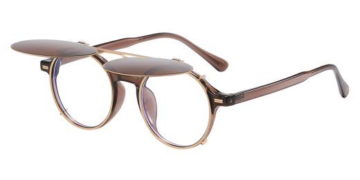 Provo  Prescription Eyeglasses - Polarized Clip On Sunglasses - Dual Detachable and Flip Up Design for Indoor Outdoor Use 
