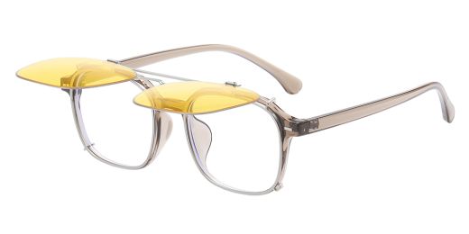 Fillmore  Prescription Eyeglasses - Polarized Clip On Sunglasses - Dual Detachable and Flip Up Design for Indoor Outdoor Use 