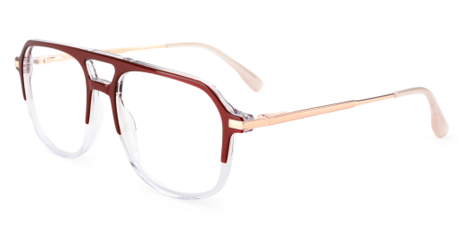 Visalia Prescription Glasses Red Gold