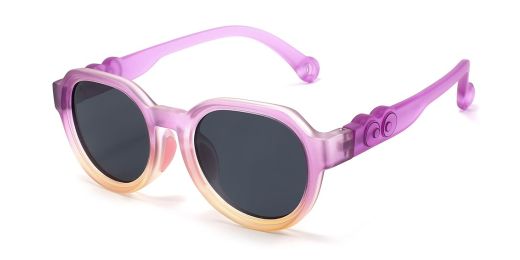 Elijah Purple RX Sunglasses For Youth - Kids Friendly Impact Resistant   - Boys and Girls Prescription Eyeglasses 