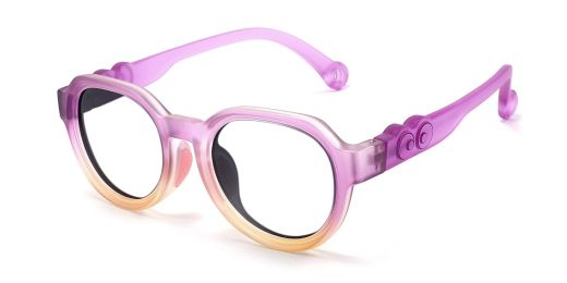 Elijah Purple RX Glasses For Youth - Kids Friendly Impact Resistant   - Boys and Girls Prescription Eyeglasses 