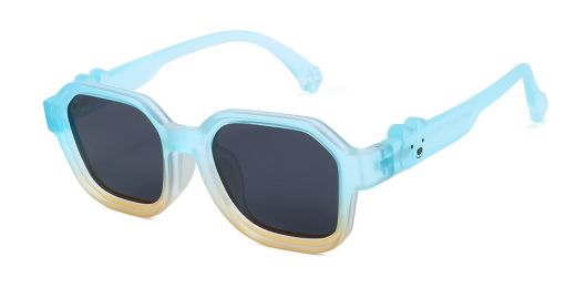 Sophia Ocean Blue RX Sunglasses For Youth - Kids Friendly Impact Resistant   - Boys and Girls Prescription Eyeglasses 