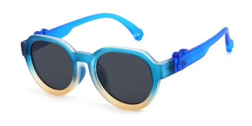 Emma Blue RX Sunglasses For Youth - Kids Friendly Impact Resistant   - Boys and Girls Prescription Eyeglasses 
