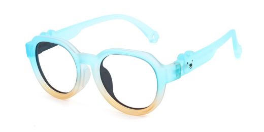 Emma Light Blue RX Glasses For Youth - Kids Friendly Impact Resistant   - Boys and Girls Prescription Eyeglasses 
