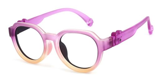 Emma Purple RX Glasses For Youth - Kids Friendly Impact Resistant   - Boys and Girls Prescription Eyeglasses 