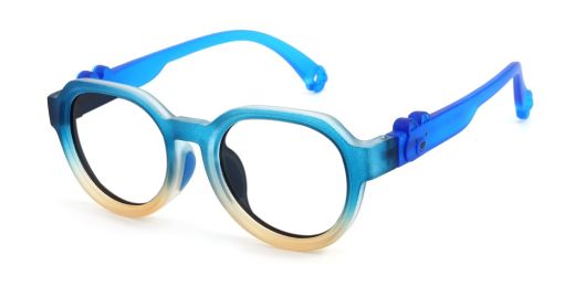 Emma Blue RX Glasses For Youth - Kids Friendly Impact Resistant   - Boys and Girls Prescription Eyeglasses 