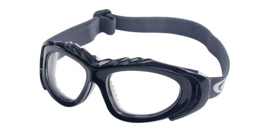 Robson Black Prescription Sports Goggles - Soft Gel Padding - Soccer, Football, Basketball, Baseball