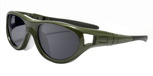 Atlas Prescription Sports Goggles Green - Interchangeable temple arms and headband - Soccer, Basketball, Baseball Glasses