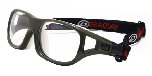 Sierra Prescription Sports Goggles Green - Interchangeable temple arms and headband - Soccer, Basketball, Baseball Glasses