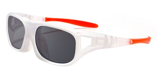 Sierra Prescription Sports Goggles White - Interchangeable temple arms and headband - Soccer, Basketball, Baseball Glasses