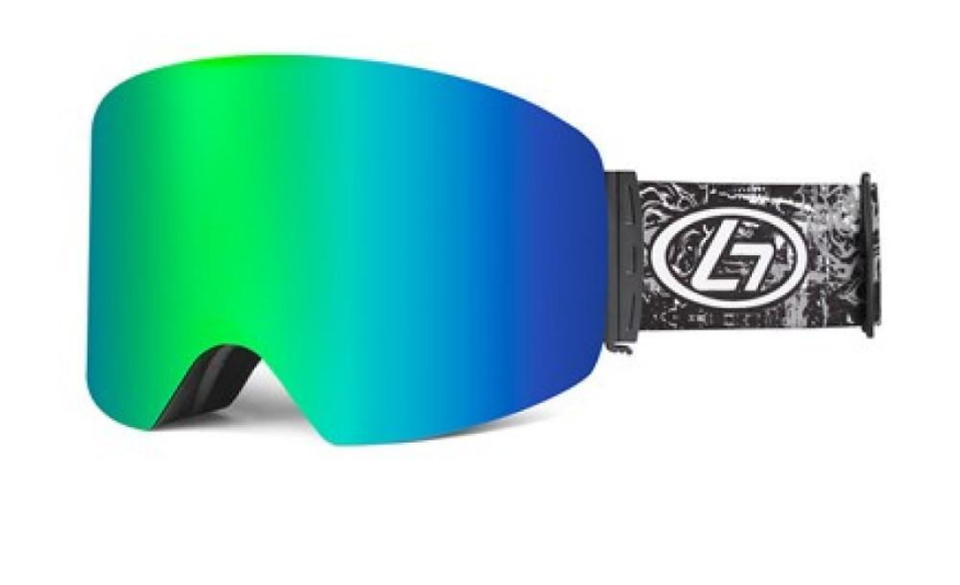 Matrix Silver Star Prescription Ski and Snowboard Goggles Green