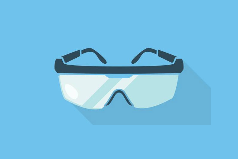 clean safety glass