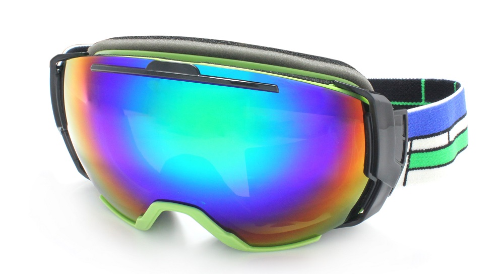 Fusion Keystone Prescription Ski and Snowboard Goggles Matte Green - Dual Layer Anti Fog Lenses - Impact Resistance and UV Blocking Lenses